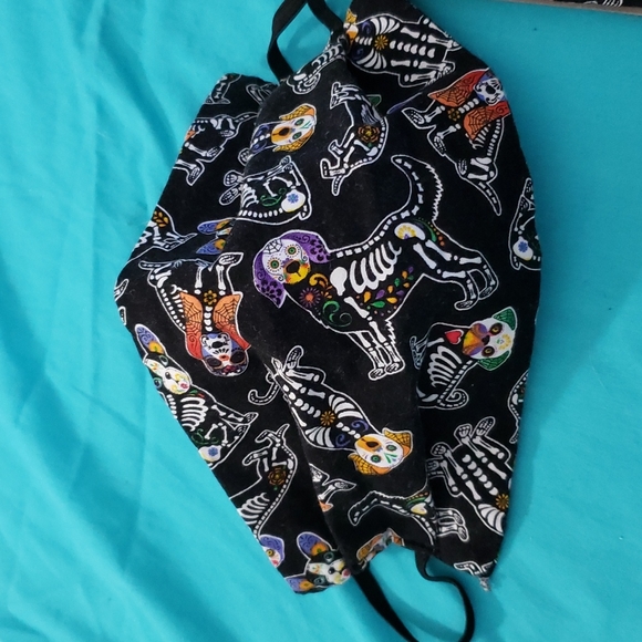 Hand Crafted Ostomy/Iliostomy bag cover w/matching reversible face mask - Picture 16 of 16